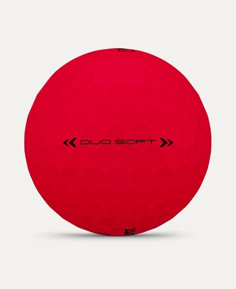 Wilson Duo Soft balles de golf, rouges