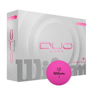Wilson Duo Soft balles de golf, roses