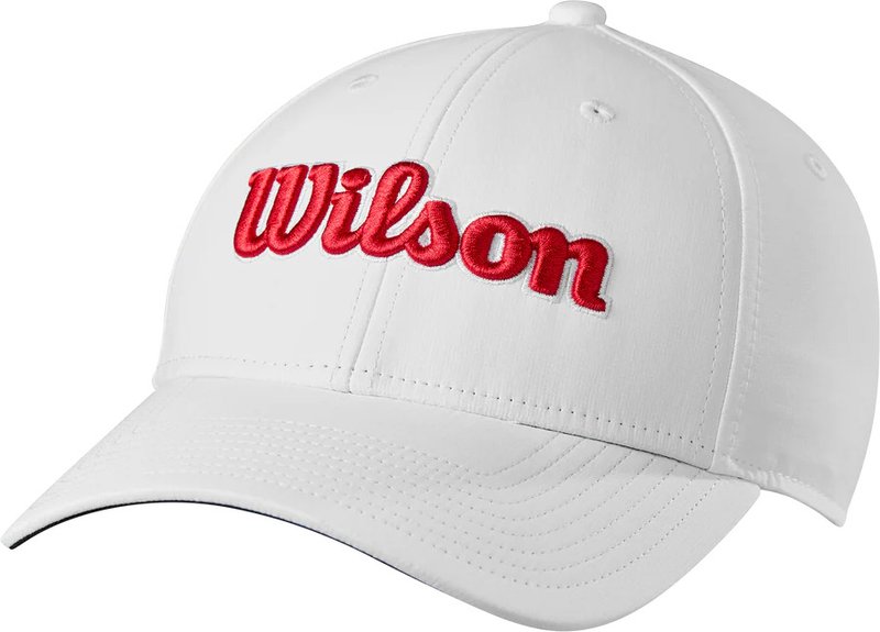 Wilson Tour casquette, blanc/rouge