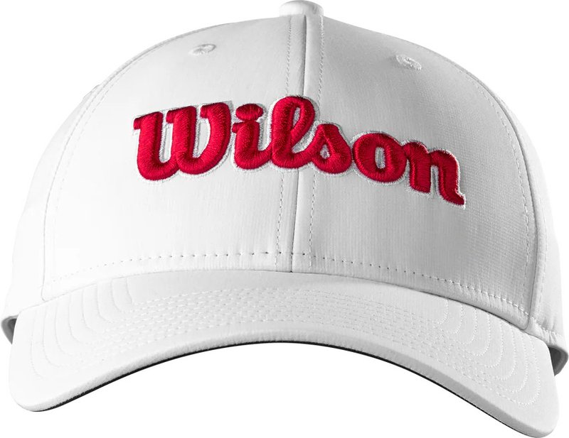 Wilson Tour casquette, blanc/rouge