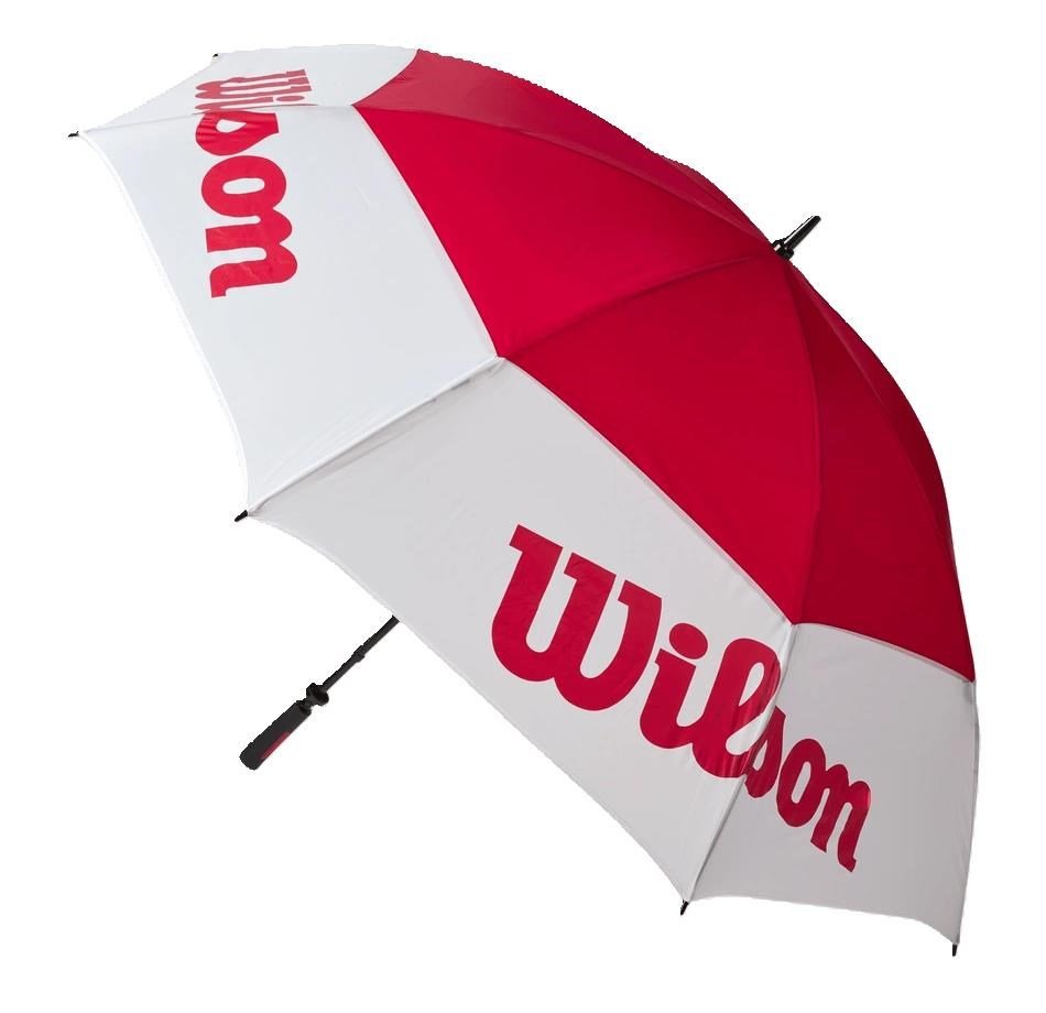 Wilson Tour parapluie 68", blanc/rouge