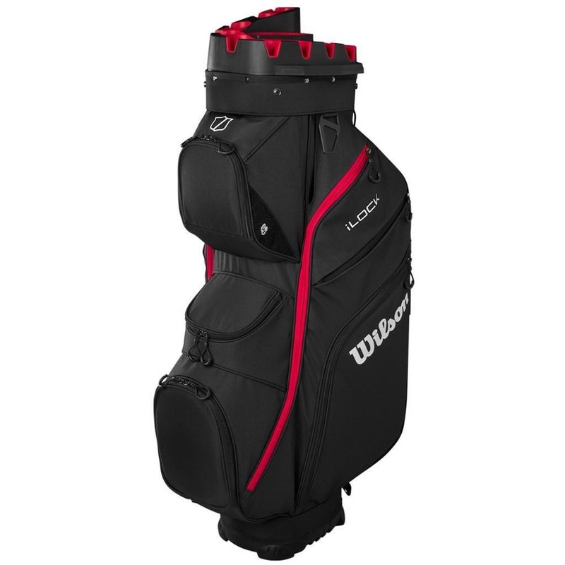 Wilson I Lock cart bag, noir/rouge