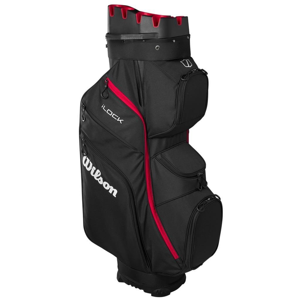 Wilson I Lock cart bag, noir/rouge