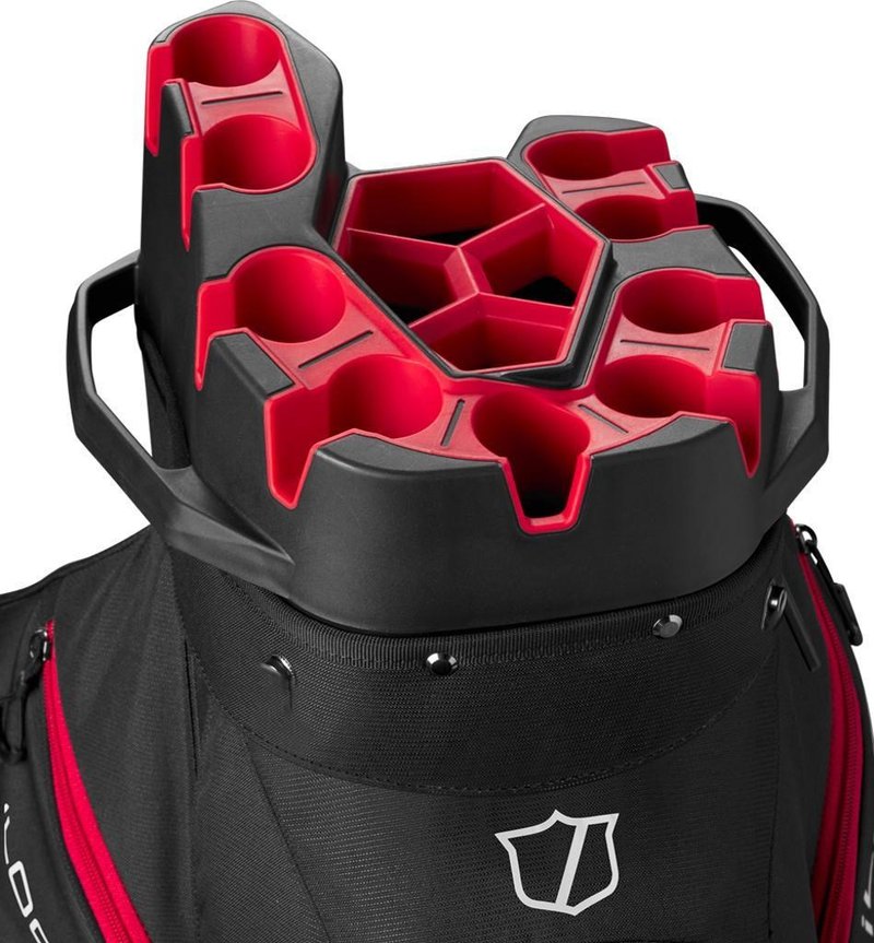 Wilson I Lock cart bag, noir/rouge