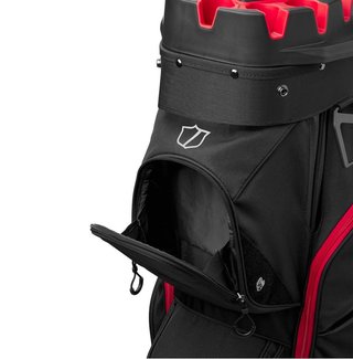 Wilson I Lock cart bag, noir/rouge