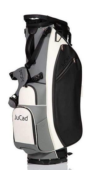 JuCad 2in1 FIirst Class stand bag, noir/gris/blanc