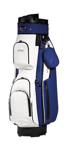 JuCad First Class Revolution cart bag, royal blue/blanc