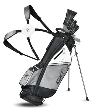 Masters GX1 Gts set de golf homme, graphite, MLH + stand bag, noir/gris/blanc