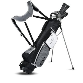 Masters GX1 Gts demi-set de golf homme, graphite + stand bag, noir/gris/blanc