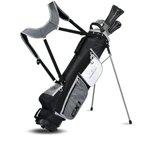 Masters GX1 Gts demi-set de golf homme, graphite + stand bag, noir/gris/blanc