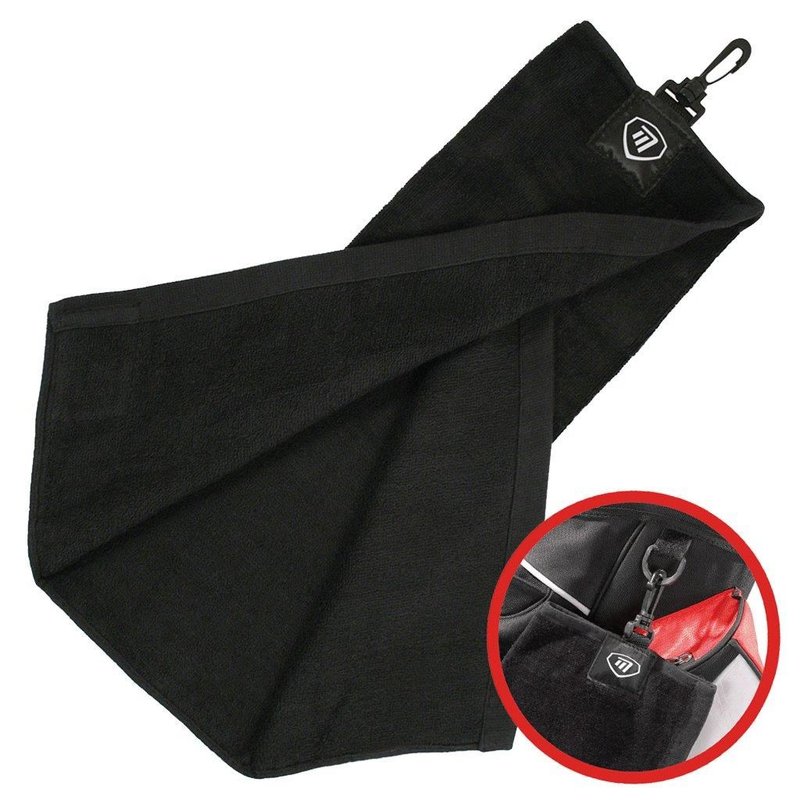 Masters Golf Masters Tri-Fold serviette de golf, noir