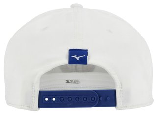 Mizuno Crossed Clubs Snapback casquette, blanche