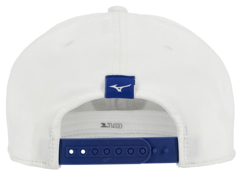 Mizuno Crossed Clubs Snapback casquette, blanche