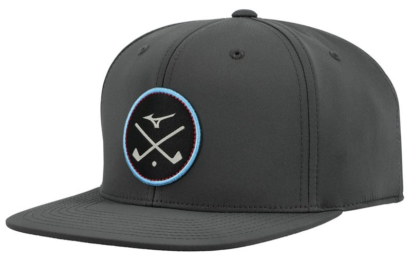 Mizuno Crossed Clubs Snapback casquette, charcoal