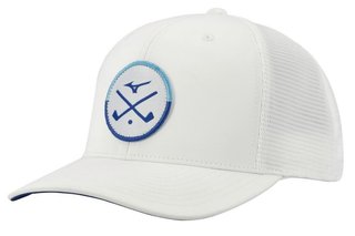 Mizuno Crossed Clubs Meshback casquette homme, blanche