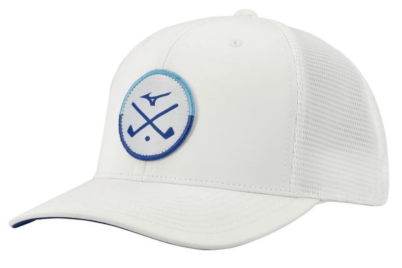 Mizuno Crossed Clubs Meshback casquette homme, blanche