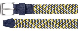 FootJoy Braided ceinture unisexe, marine/blanc/taxi