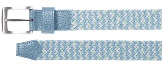 FootJoy Braided ceinture unisexe, bleu/blanc/pistache