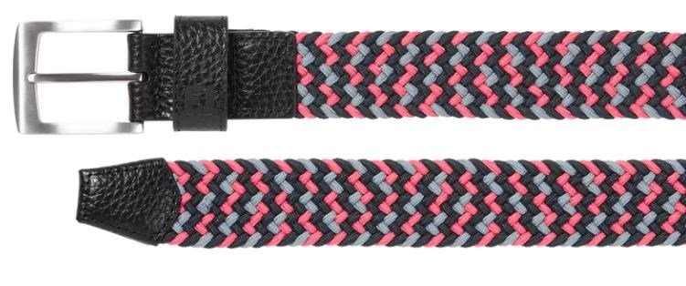 FootJoy Braided ceinture unisexe, noir/rose