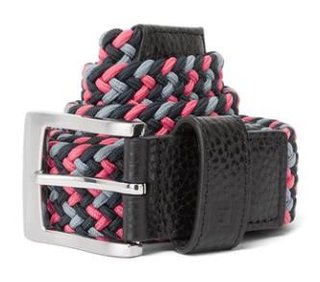 FootJoy Braided ceinture unisexe, noir/rose