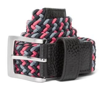 FootJoy Braided ceinture unisexe, noir/rose