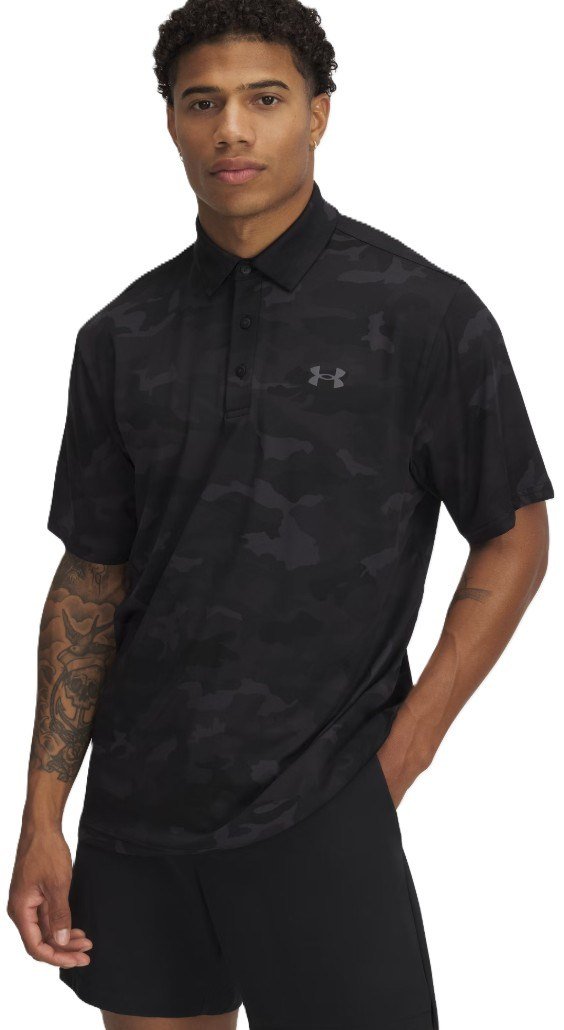 Under Armour Playoff 3.0 Printed polo homme, noir