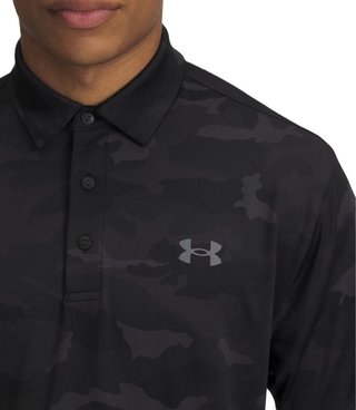 Under Armour Playoff 3.0 Printed polo homme, noir