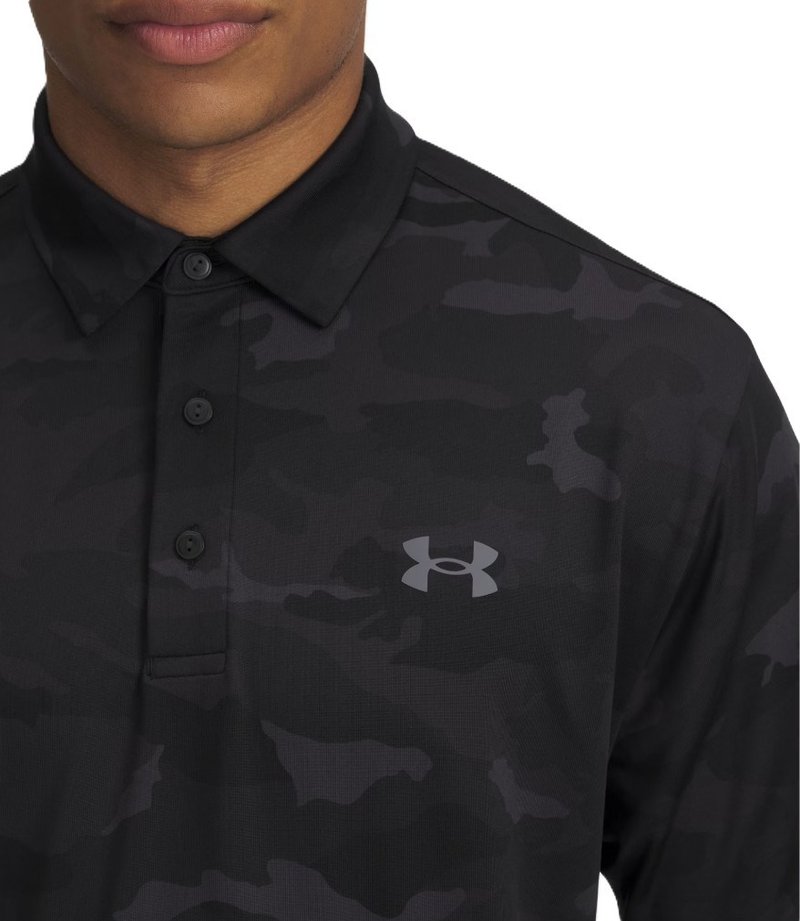 Under Armour Playoff 3.0 Printed polo homme, noir