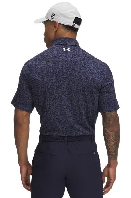 Under Armour Playoff 3.0 Printed polo homme, midnight navy/downpour grey2