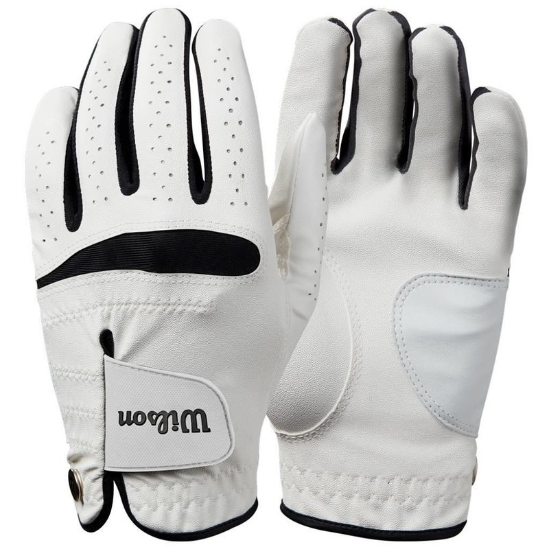 Wilson Feel Plus gant de golf homme, blanc
