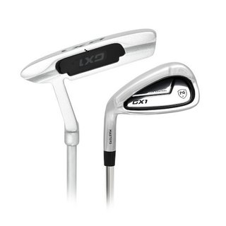 Masters GX1 Gts golf set homme, acier, MLH + stand bag, noir/gris/blanc