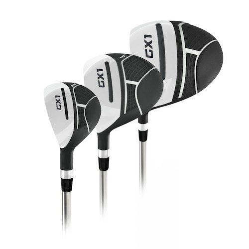 Masters GX1 Gts golf set homme, acier, MLH + stand bag, noir/gris/blanc