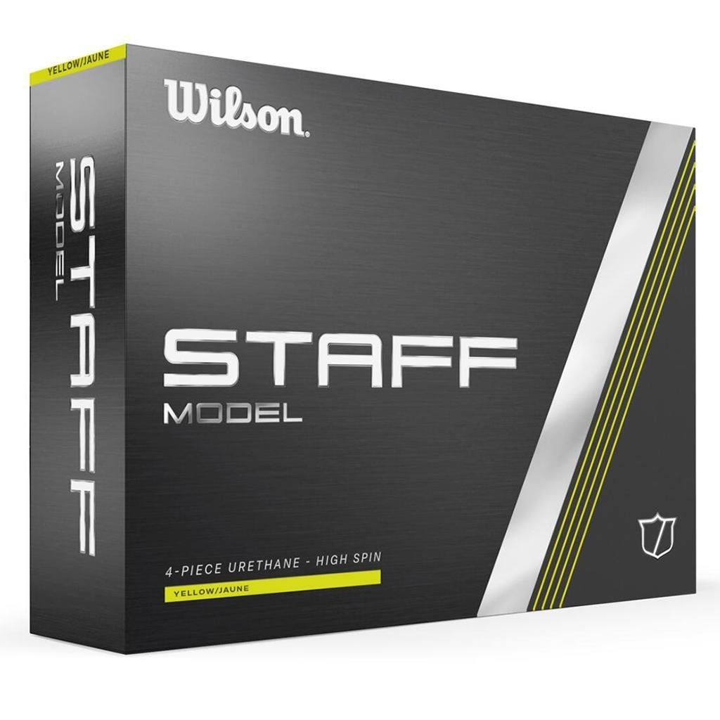 Wilson Staff Model balles de golf 2025, jaunes