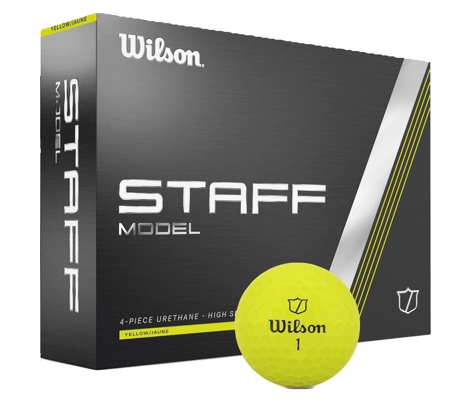 Wilson Staff Model balles de golf 2025, jaunes