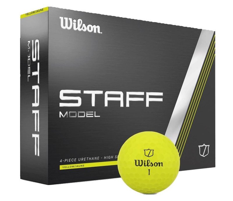 Wilson Staff Model balles de golf 2025, jaunes