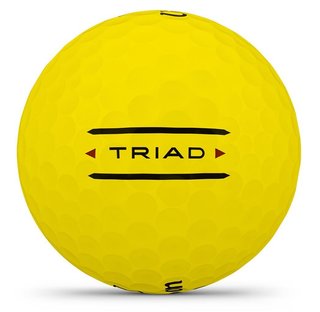 Wilson Triad balles de golf 2025 (12 balles), jaunes