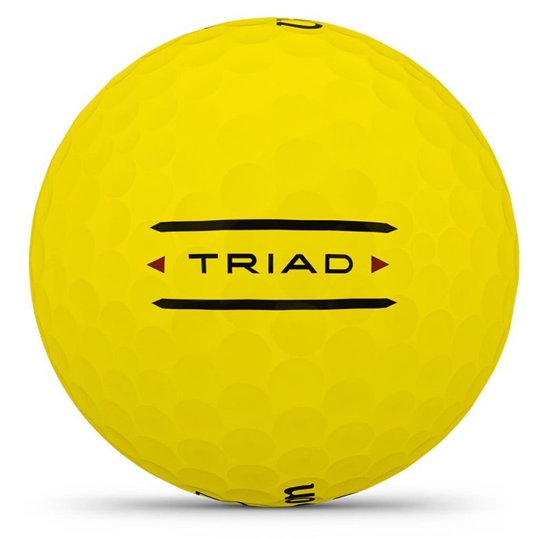 Wilson Triad balles de golf 2025 (12 balles), jaunes