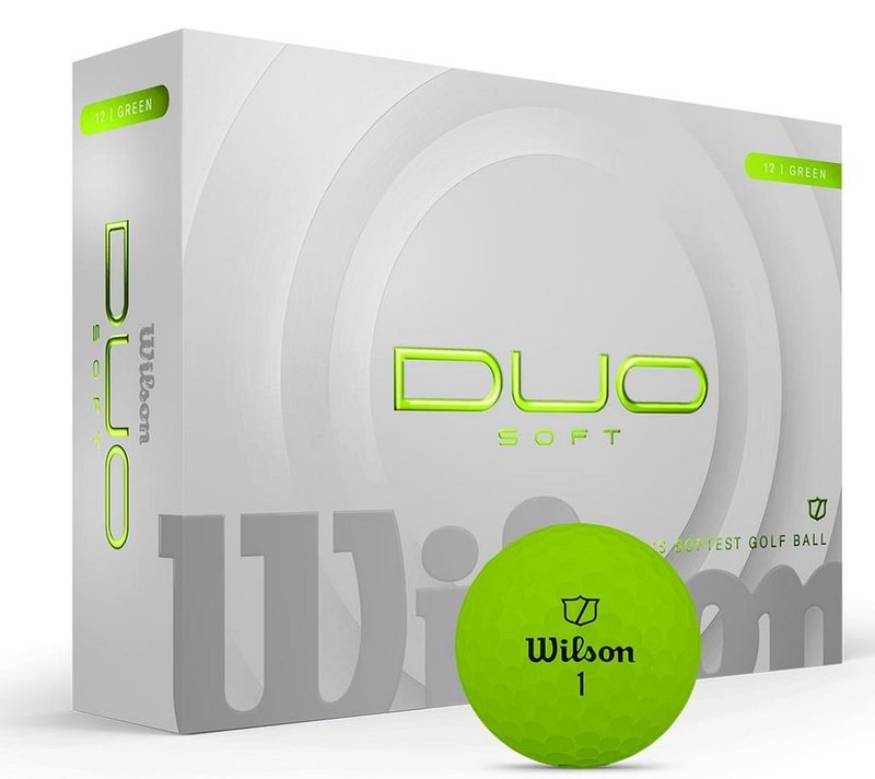 Wilson Duo Soft balles de golf, vertes