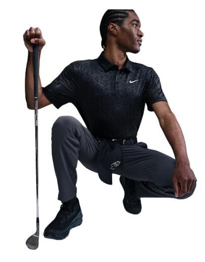 Nike Tour polo homme, anthracite/blanc