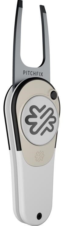 Pitchfix Icon marqueur de divot, blanc