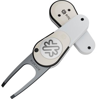 Pitchfix Icon marqueur de divot, blanc