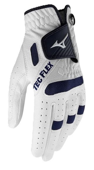 Mizuno TecFlex gant de golf homme, blanc