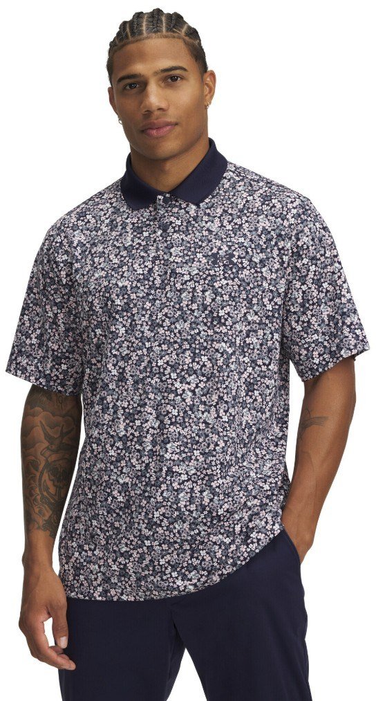 Under Armour Matchplay Printed polo homme, bleu/flower