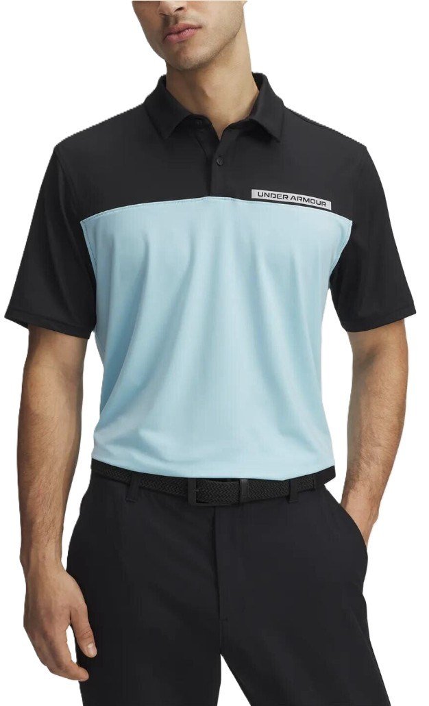 Under Armour T2G Color Block polo homme, noir