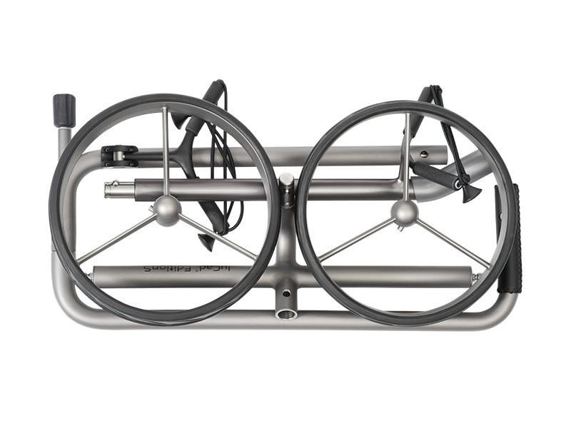 JuCad Edition S chariot manuel 2 roues, alliage d'aluminium + sac de transport JTT, argent