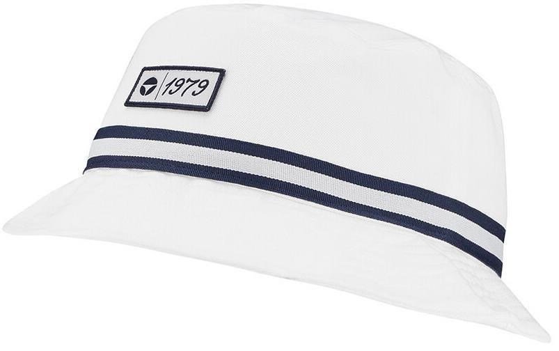 TaylorMade Vintage Twill Bucket chapeau, blanc