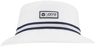 TaylorMade Vintage Twill Bucket chapeau, blanc