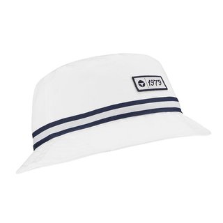 TaylorMade Vintage Twill Bucket chapeau, blanc