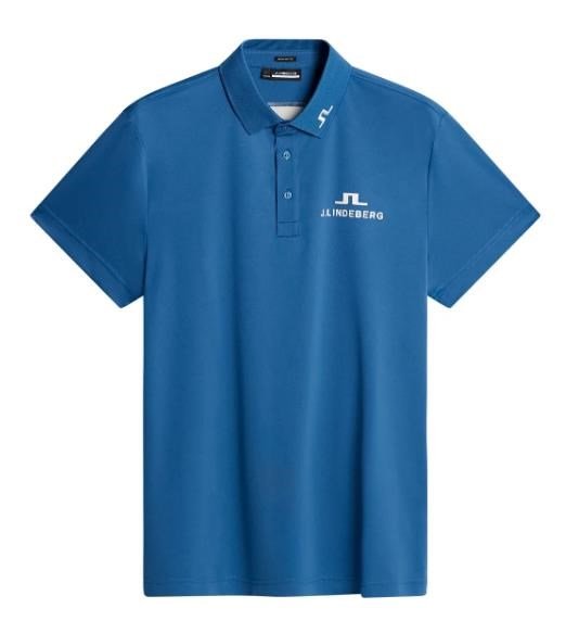 J.Lindeberg KV Tour Golf polo homme, bleu foncé