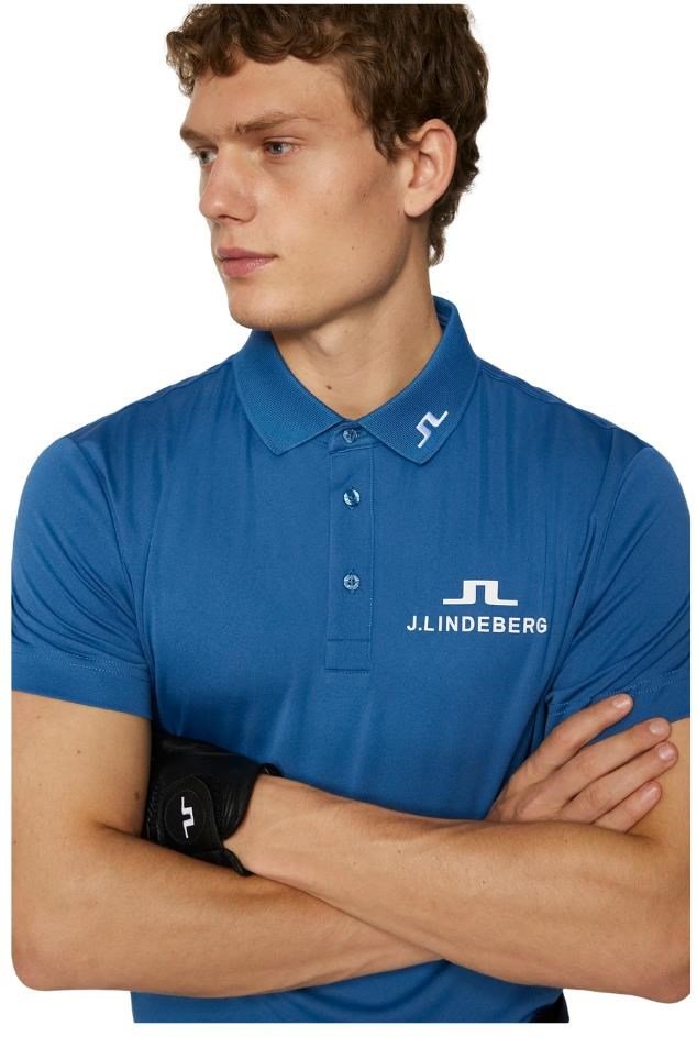 J.Lindeberg KV Tour Golf polo homme, bleu foncé